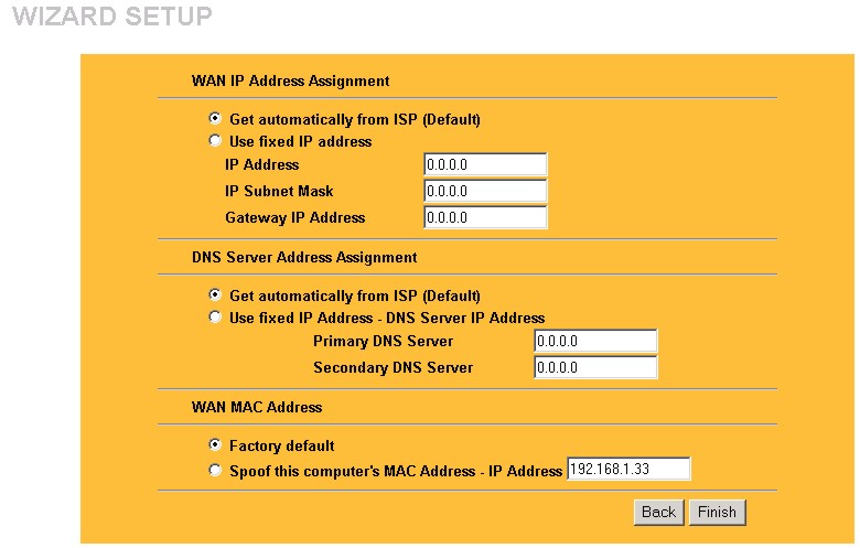 Należy wybrać opcję PPTP, jeśli dostawca usług używa terminatora DSL z logowaniem PPTP.