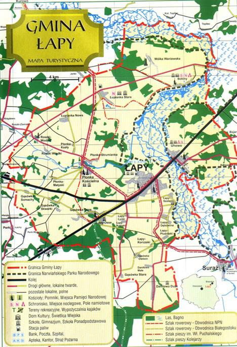 Gmina Łapy : podstawowa jednostka naszego samorządu terytorialnego położona w powiecie białostockim na obszarze 12767 ha liczba