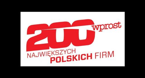 Wysokie pozycje w rankingach polskich oraz międzynarodowych 17 miejsce lista 200 największych przedsiębiorstw z polskim kapitałem wg.