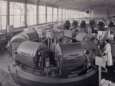 Historia Historia pralnic tunelowych Poensgen pralnica karuzelowa o przepływie przeciwprądowym z