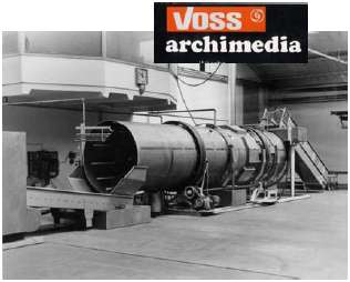 Historia Historia pralnic tunelowych Prototyp pralnicy Voss Archimedia w