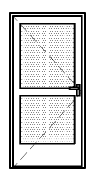13. Wejście na grupy wychowawcze w pawilonie 1,2,3, przeciwpożarowe D09 EI 30 szt. 6. Drzwi dzielone w ½ wysokości wypełnienie panel wyposażone w klamki, zamki, samozamykacz.
