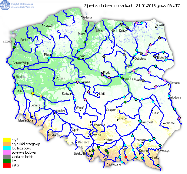 INFORMACJE HYDROLOGICZNO - METEOROLOGICZNE Stan