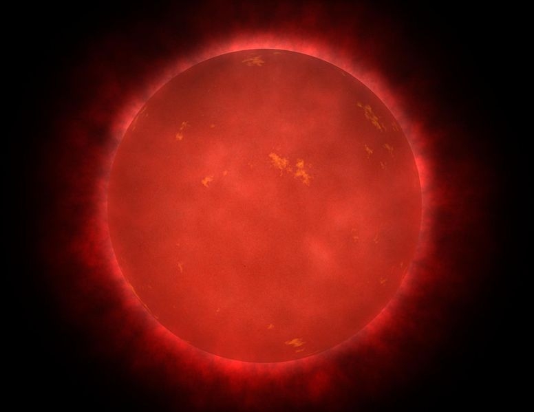 2. Proxima Centauri (skala 0,4 pc) Nasza najbliższa gwiazda: odległość 4,22 lat św.