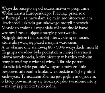 CZARNA Aleksandra Cisek Wszystko zaczęło się od uczestnictwa w programie Wolontariatu Europejskiego. Pracując przez rok w Portugalii zajmowałam się m.