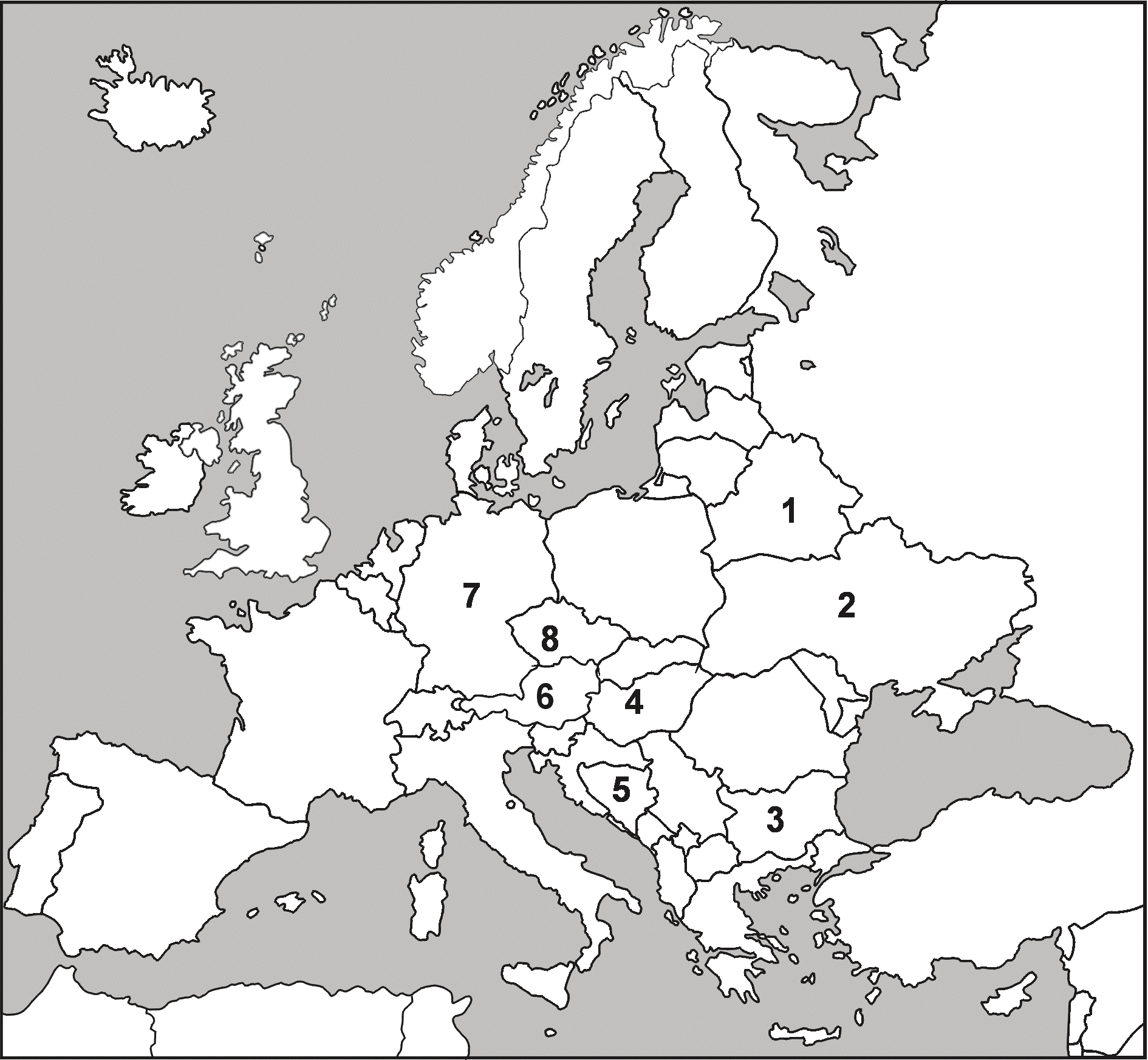 8 Egzamin maturalny z wiedzy o społeczeństwie Zadanie 21. (2 pkt) Podkreśl dwie nazwy organizacji separatystycznych w Europie. A. Irlandzka Armia Republikańska (IRA) B. Kraj Basków i Wolność (ETA) C.