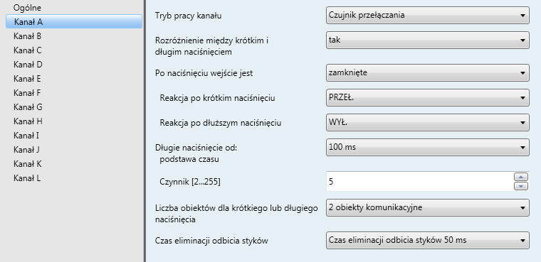 Przykłady zastosowań Ustawienie parametrów