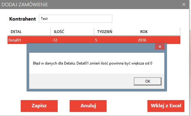 Oczywiście możemy dane wprowadzić wpisując wszystkie dane ręcznie: Rys.