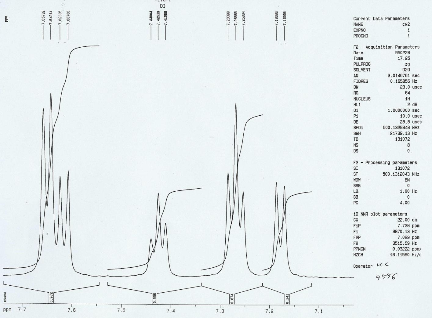 2. [2] Hydroliza poniższej enaminy przeprowadzona na gorąco w mieszaninie etanolu i kwasu solnego dała po destylacji znad P 4 10 produkt reakcji, którego widma IR, 13 C NMR i 19 F NMR zamieszczono