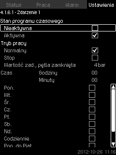 Polski (PL) Ustawienia > Sterownik główny > Przetwornik główny > Przejdź do ustawień wejścia analogowego. Pojawi się obraz Wejścia analogowe (4.3.8). 1.