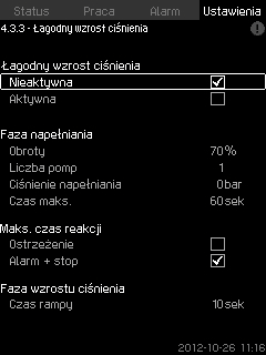 Polski (PL) 3. Wybrać jeden z parametrów stop. Jeśli wybrane zostanie "Ustawienia użytkownika", należy ustawić parametry pokazane na rys. 68. Patrz poniższe przykłady.