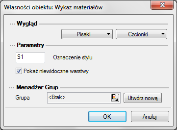 Narzędzia projektu 2. Malarz czcionek i pisaków Przejmuje ustawienia pisaków (grubości i rodzaje linii) oraz wielkość i rodzaj czcionki. 3.