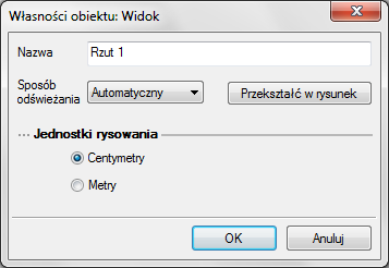 Podstawy działania programu Dla rzutu może być aktywny wyłącznie jeden budynek i jedna kondygnacja. Reszta jest jedynie podrysem, który może być widoczny lub wyłączony ikoną.