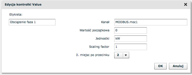 2.3. Chwilowe obci%&enia na poszczególnych fazach Odczyt i wy#wietlanie obci'(enia na poszczególnych fazach jest realizowany analogicznie do odczytu napi%& przedstawionego w podpunkcie 2.2. 2.3.1.