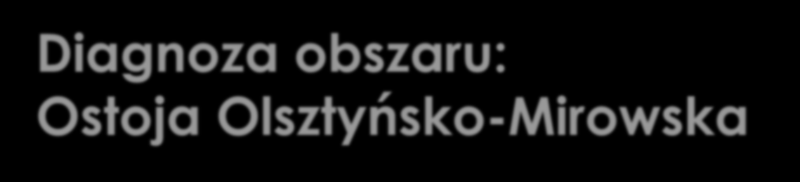 Diagnoza obszaru: Ostoja Olsztyńsko-Mirowska