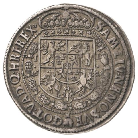 1622 Moneta w zbiorach Muzeum Narodowego w Krakowie, zdjęcia wykonała Pracownia Fotograficzna Muzeum Narodowego w Krakowie P22.1.01 SIGIS:III.D:G.REX.POL.M.D.LI SAM:LIV:NEC.NO.SVE GOT.V MNK13547 T.