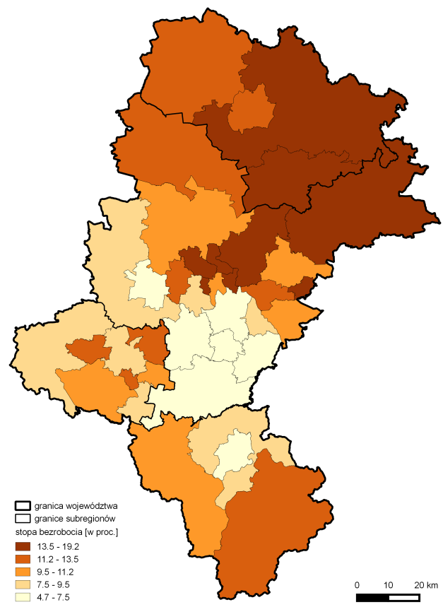 Tendencje zmian: zmniejszanie się liczby ludności; spadek dzietności; ubytek ludności w miastach; ubytek ludności na terenach wiejskich; postępujący proces starzenia się społeczeństwa; wydłużanie się