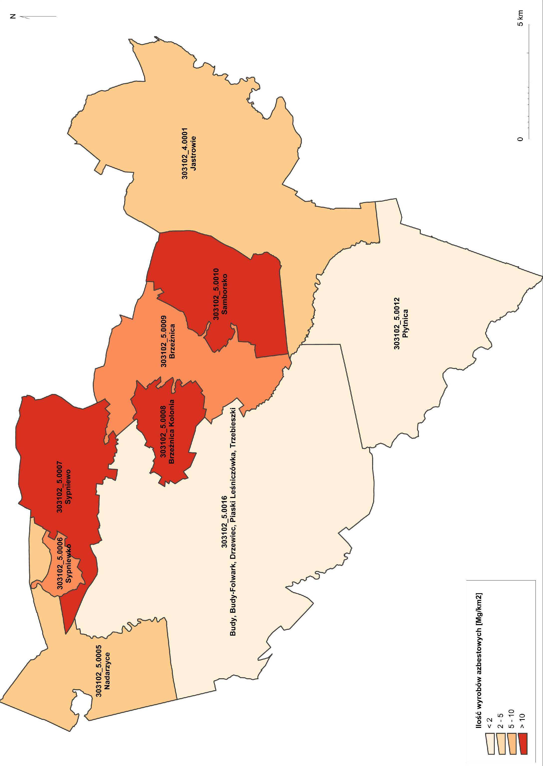 Mapa nr 1 Poglądowa mapa rozmieszczenia wyrobów