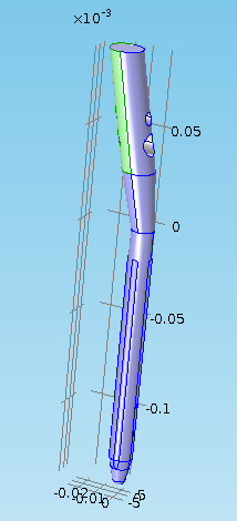 Rys. 14. Obszary swobodne (Solid Mechanics >> Free1).