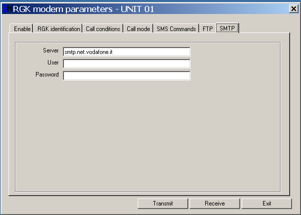 Nazwa serwera SMTP wykorzystywanego do emaili. Zobacz dokumentację karty SIM lub stronę www operatora. Nazwa użytkownika i hasło są opcjonalne.