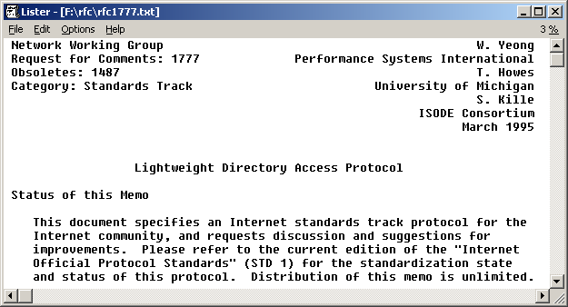 239 LDAP Implementacja LDAP początek lat dziewięćdziesiątych (uniwersytet Michigan) aktualna 3 wersja protokołu (rok