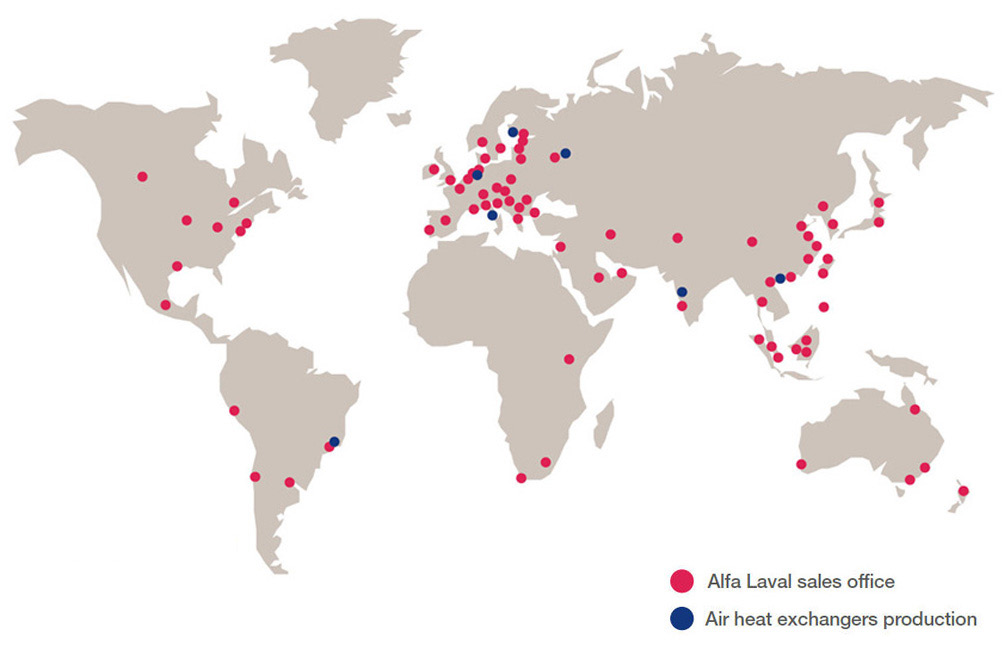 Wszystkie chłodnice posiadają dwuletnią gwarancję. Alfa Laval jest uczestnikiem programu Eurovent Certify All dla skraplaczy chłodzonych powietrzem, chłodnic cieczy i chłodnic powietrza DX.