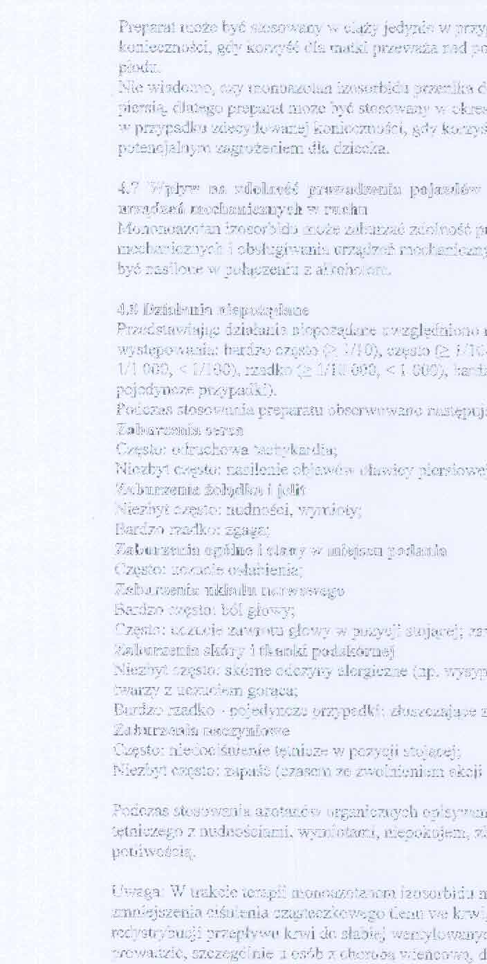 -- Preparat moze byc stosowany w ciazyjedynie w przypadku zdecydowanej koniecznosci, gdy korzysc dla matki przewaza nad potencjalnym zagrozeniem dla plodu.