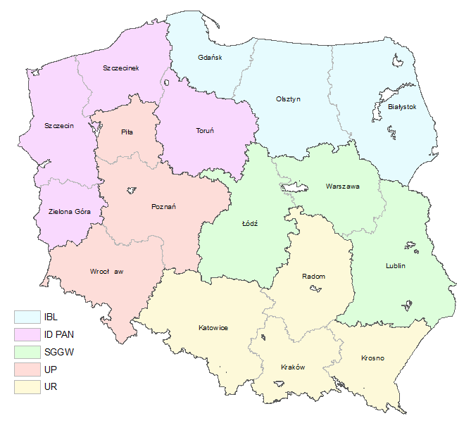 Konsorcjum: 1. Instytut Badawczy Leśnictwa w Sękocinie Starym (IBL) LIDER 2. Dyrekcja Generalna Lasów Państwowych (DGLP) partner biznesowy 3.