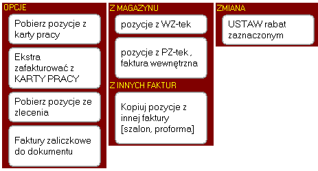 109 Wystawienie faktury na podstawie zlecania pozwala na automatyczne wystawienie faktury przez pobranie zaznaczonych pozycji ze zlecania przypisanego w nagłówku dokumentu sprzedaŝy do pola DO