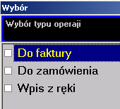 159 Dla kaŝdego typu dokumentu czyli KP, KW, BP (bank przyjmie), BW (bank wyda) księgowa buduje słownik jakie operacje są dostępne dla operatora kasy.