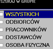 33 Adres pomiar. Dane adresowe klienta (do pomiarów, montaŝy) pomocniczy do wykorzystania we własnym zakresie Telefon, FAX, email, WWW Dane szczegółowe PRACOWNIK, DOSTAWCA, ODBIORCA, OSOBA FIZ.