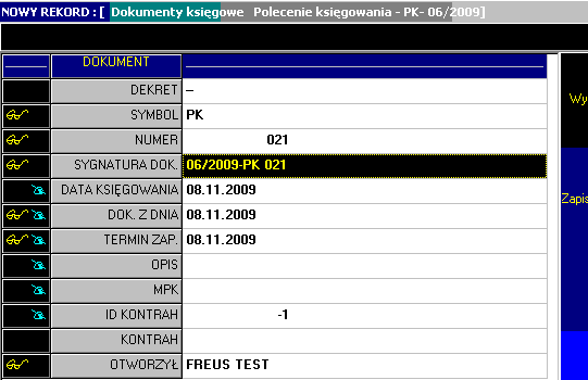 72 Polecenia księgowanie PK Polecenie księgowania PK - dokumenty księgowe na podstawie, których budowane są dekrety do zdarzenia księgowego.