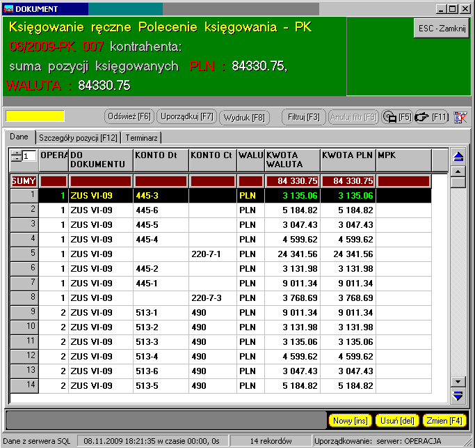 73 ale jeśli skasujemy PK i powstanie dziura w numeracji mamy moŝliwość w tę dziurę się w pasować.