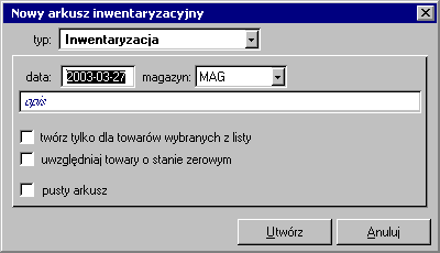 6 2 Podręcznik użytkownika Handel Są one zapisane w odrębnym podkatalogu Inwent utworzonym w katalogu firmy.