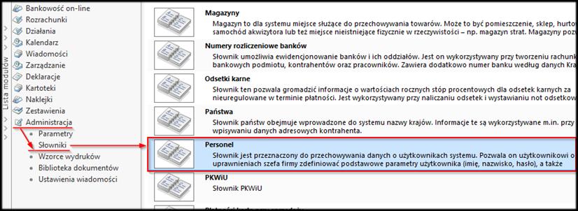 2.3 Tworzenie użytkownika Sfery Zalecane jest założenie nowego niezależnego użytkownika w Subiekcie, za pomocą którego program Opakowania zwrotne będzie się komunikował z Subiektem.