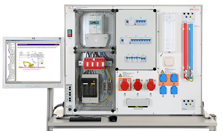 EGT 7 Industrial electricity distribution EGT 7 Industrial electricity distribution The wiring installation training system "Industrial electricity distribution" is a multimedia training project for