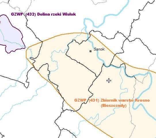 W obszarze miasta Sanoka można wydzielić dwa użytkowe poziomy wodonośne: czwartorzędowy i trzeciorzędowy (fliszowy).