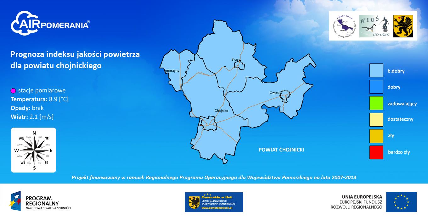 2. Działalność sieci ARMAAG w 2013 r. Ryc. 17. Dane meteorologiczne prezentowane na panelu informacyjnym w Nowej Karczmie.