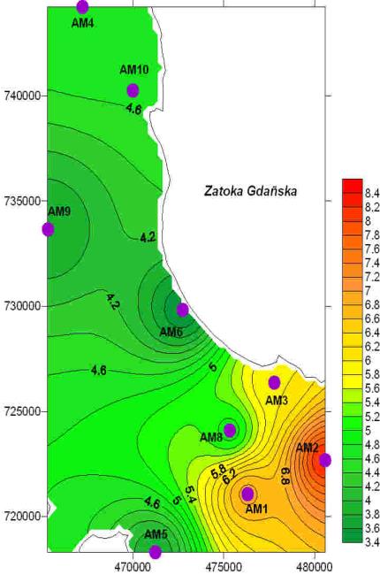 5. Ocena jakości powietrza w Aglomeracji i Tczewie Tabela 44.