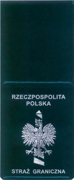 Wzór nr 3 (1) do 18 WZÓR LEGITYMACJI SŁUŻBOWEJ FUNKCJONARIUSZA STRAŻY GARNICZNEJ OKŁADKA LEGITYMACJI Okładka legitymacji wykonana jest z tworzywa sztucznego w kolorze ciemnozielonym ze srebrnymi