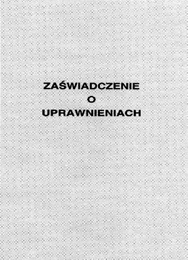 Wzór nr 29 do 22 WZÓR ZAŚWIADCZENIA O UPRAWNIENIACH (URZĄD DO SPRAW KOMBATANTÓW I OSÓB REPRESJONOWANYCH) Zaświadczenie w