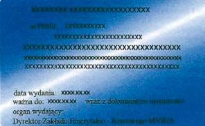 Wzór nr 41 do 21 i 23 WZÓR LEGITYMACJI EMERYTA RENCISTY POLICYJNEGO Legitymacja pozioma, o wymiarach 55 mm x 85 mm, o krawędziach zaokrąglonych, koloru niebieskiego cieniowanego, dwustronnie