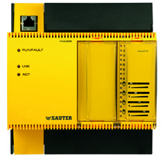 Poziom automatyki SAUTER EY-modulo 5 Typ Oznaczenie Karta katalogowa EY-AS525F001 modułowa stacja automatyki modu525 26-154 I/O, BACnet/IP, Web 92.