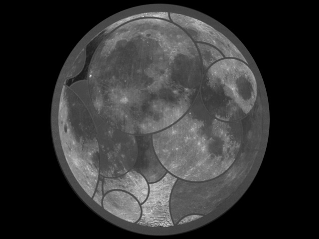 Mimas Basen Caloris na Merkurym 55 56 57 58 Mare Orientale
