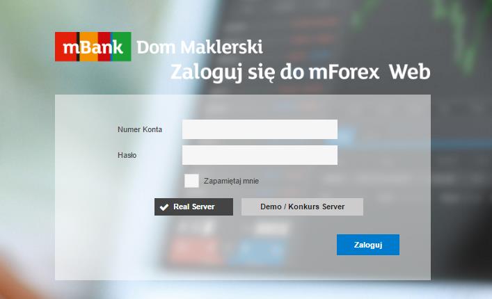 2. Uruchamianie platformy 1. Uruchom przeglądarkę internetową 2. Przejdź do strony www.mforex.pl 3.