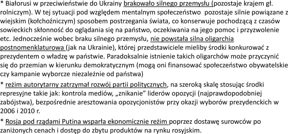 oglądania się na paostwo, oczekiwania na jego pomoc i przyzwolenie etc.