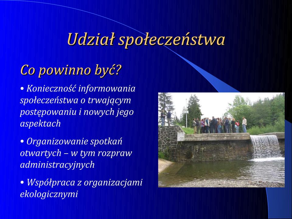 postępowaniu i nowych jego aspektach Organizowanie