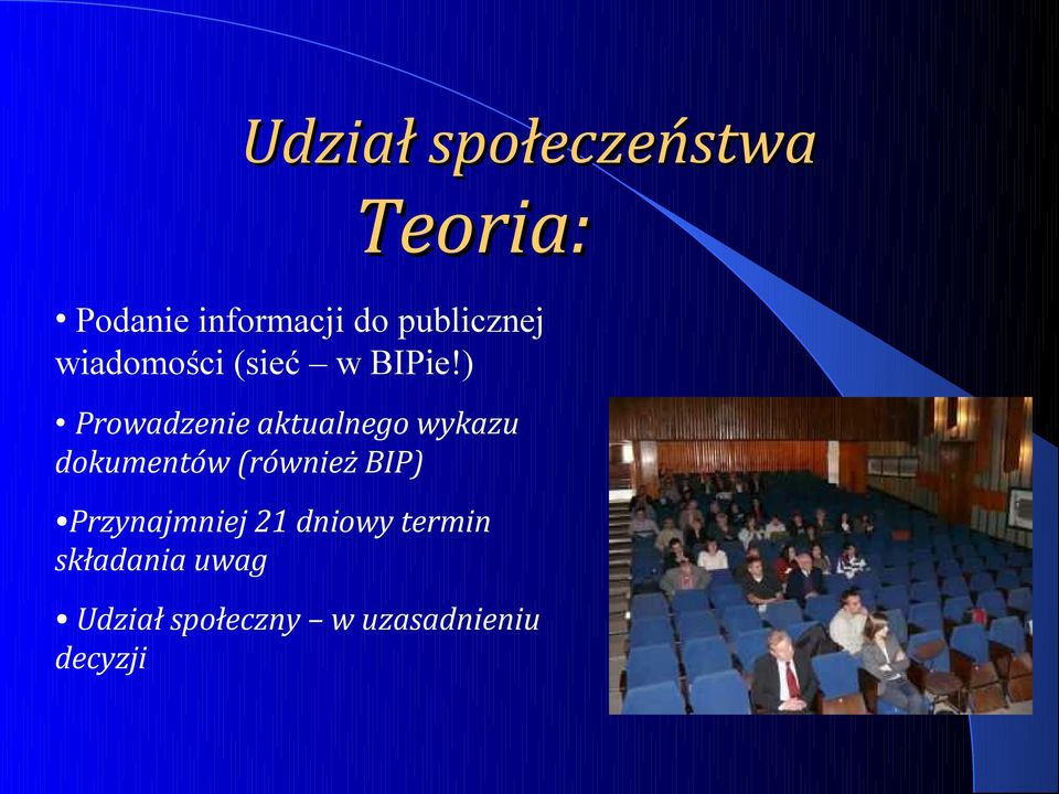 ) Prowadzenie aktualnego wykazu dokumentów (również BIP)
