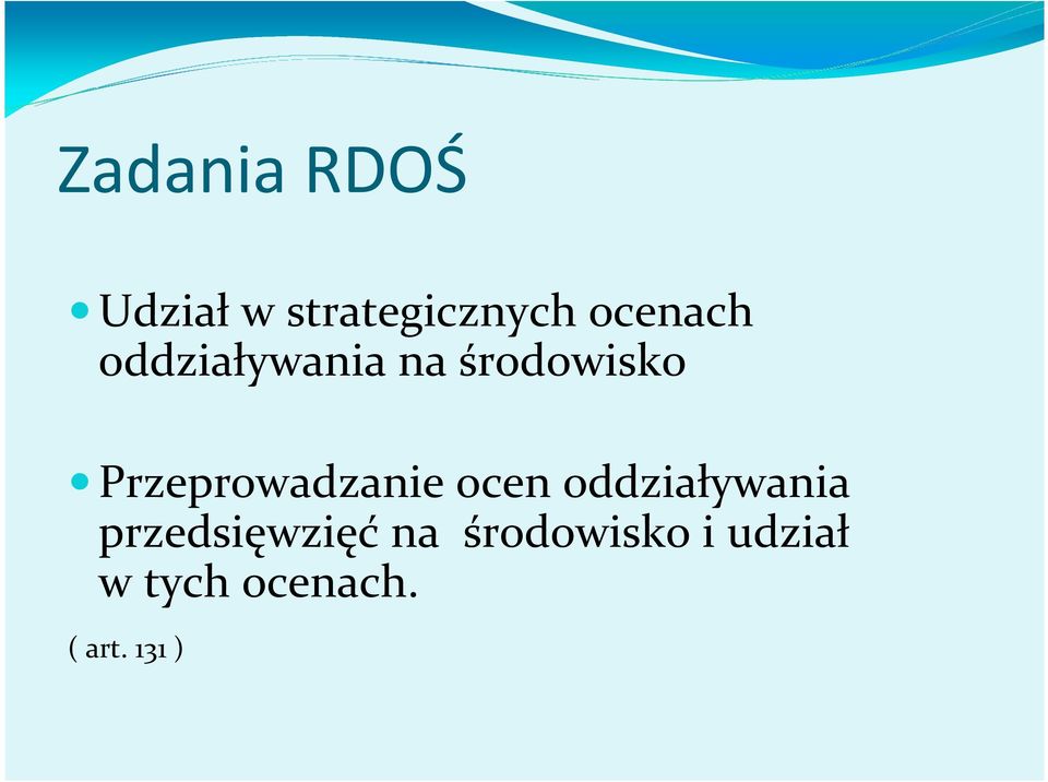 Przeprowadzanie ocen oddziaływania