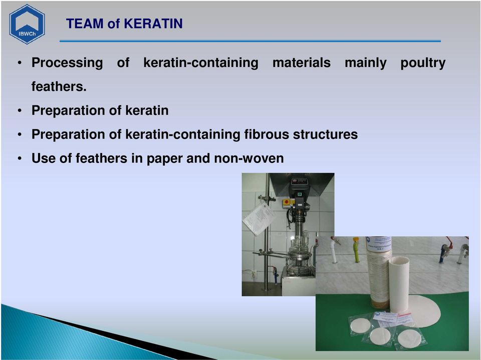 Preparation of keratin Preparation of